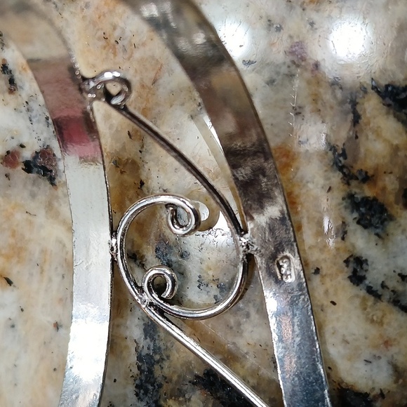 Wild Horse Jasper.925 Sterling Silver Cuff Bracelet - Picture 2 of 3